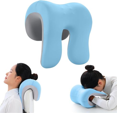 Neck Support for Office Chair,Memory Foam Desk Pillow for Napping,Washable Cover,Fits Most Office Chair (Black) in Kuwait