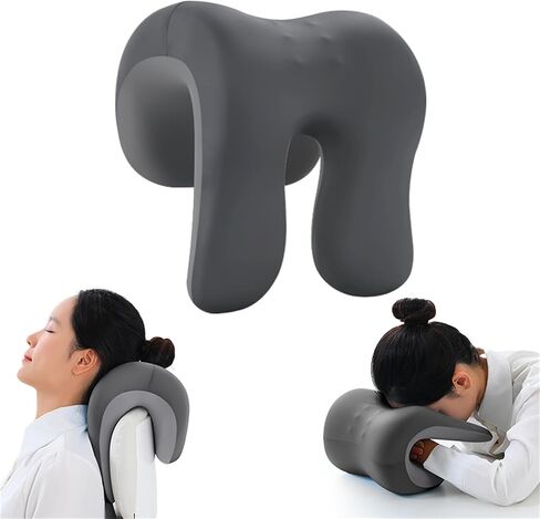 Neck Support for Office Chair,Memory Foam Desk Pillow for Napping,Washable Cover,Fits Most Office Chair (Black) in Kuwait