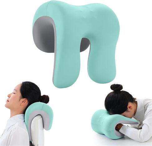 Neck Support for Office Chair,Memory Foam Desk Pillow for Napping,Washable Cover,Fits Most Office Chair (Black) in Kuwait