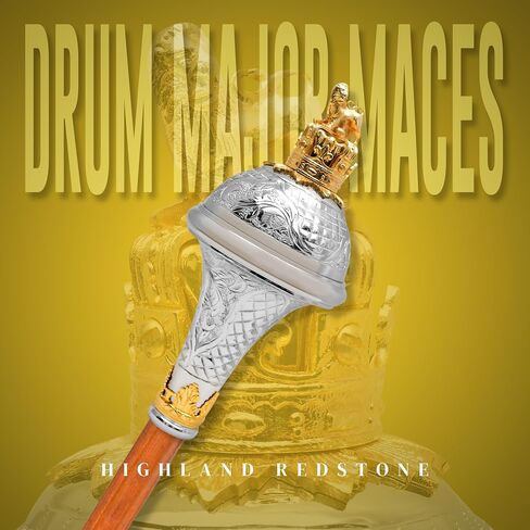 American Maces, Drum Major Maces Parade Stick Malacca Cane with Chain in Saudi Arabia