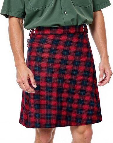 Men’s Kilt Scottish Kilts for Men Scottish Tartan Kilt Utility Kilts Scottish Traditional Kilt Plaid Tartan Skirt in Kuwait