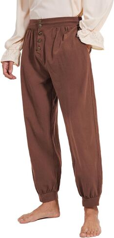 Pirate Pants for Men Pirate Costume Pant Renaissance Medieval Pant Halloween Costume Viking Pants Men in Saudi Arabia