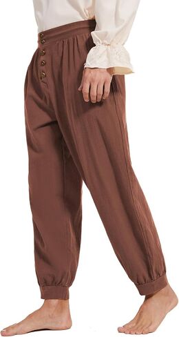 Pirate Pants for Men Pirate Costume Pant Renaissance Medieval Pant Halloween Costume Viking Pants Men in Saudi Arabia