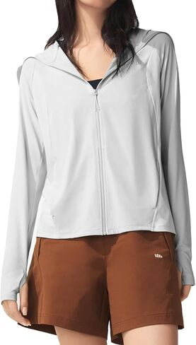 BENEUNDER Women's UPF 50+ Sun Protection Lightweight Hoodie Jacket Long Sleeve Active Sun Shirts for Outdoor Hiking Workout in Saudi Arabia