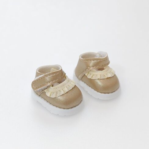 Ciunra Cute 6.7in(17cm) Doll Shoes for LUBUBU, 1 Pair of Premium Clog Shoes with Cute Decoratives, White Oil Painting Exterior Vibrant Purple Interior in Kuwait
