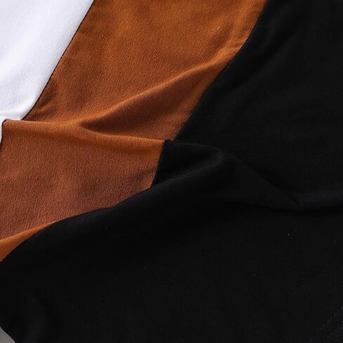 Size 6-12 Years Boys Fashion Clothes Spring Summer Short Sleeve Top & Pants Color Block Clothing Sets in Kuwait