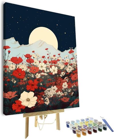 TUMOVO DIY Paint by Number for Adult Ocean, Dune Landscape Paint by Numbers, Nature Landscape Adult Paint by Numbers Kits on Canvas, 16X20 Inch Beach Paint by Numbers for Adults Beginner in Saudi Arabia