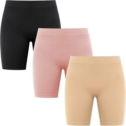 SIMIYA Women's Slip Shorts for Under Dresses, Seamless Smooth Comfortable Stretch Yoga & Bike Shorts in Saudi Arabia