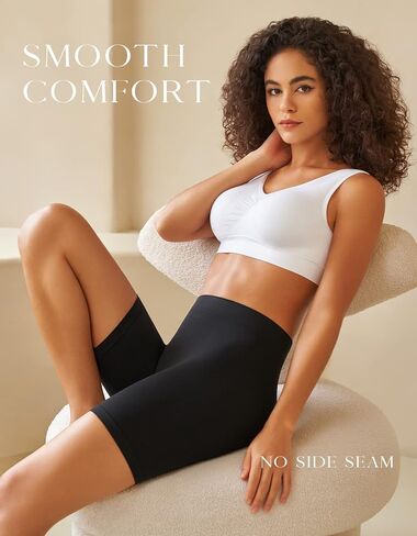 SIMIYA Women's Slip Shorts for Under Dresses, Seamless Smooth Comfortable Stretch Yoga & Bike Shorts in Saudi Arabia