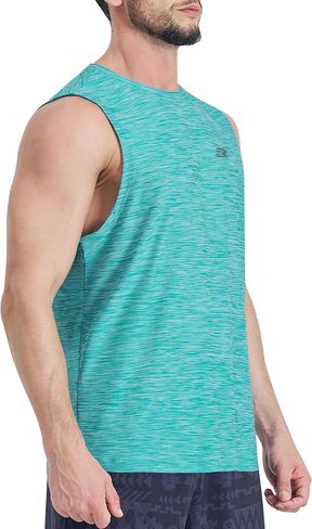 Men's Tank Tops Quick Dry Workout Muscle Gym Sleeveless Shirts UPF 50+ Sun Protection Running Beach Summer Swim Shirts in Kuwait
