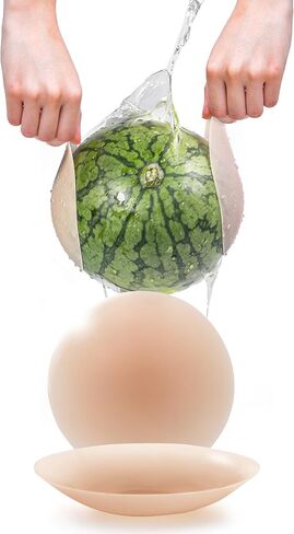 Popilush Nipple Covers for Women - Sticky Bra - Reusable Silicone Nipple Pasties Waterproof with Travel Case in Saudi Arabia