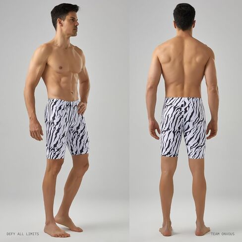 Onvous Swim Jammers for Men | Men's Athletic Swimwear Jammer | Mens Jammer for Swimming | Mens Swim Jammers Size 28-38 in Saudi Arabia