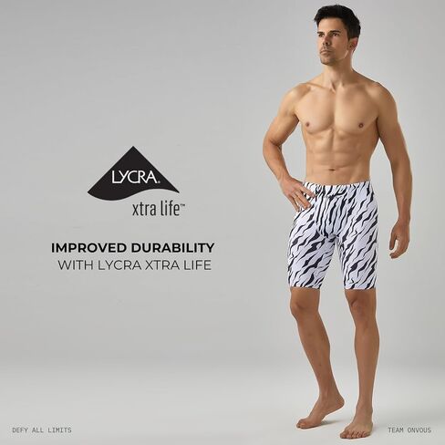 Onvous Swim Jammers for Men | Men's Athletic Swimwear Jammer | Mens Jammer for Swimming | Mens Swim Jammers Size 28-38 in Saudi Arabia
