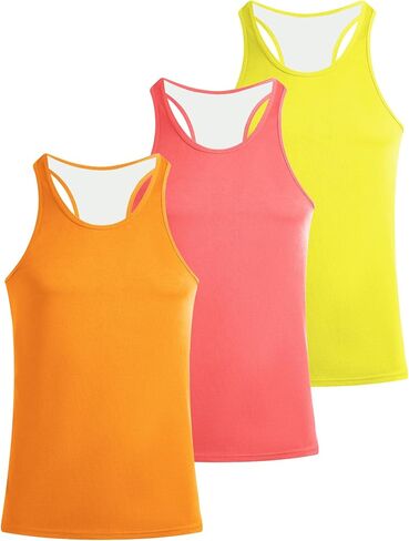 قمم دبابة الرجال Y-Back Muscle 3 Pack جاف ملائمة أكمامًا تجريبيًا قمم للرجال MESH MESS in Kuwait