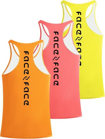 قمم دبابة الرجال Y-Back Muscle 3 Pack جاف ملائمة أكمامًا تجريبيًا قمم للرجال MESH MESS in Kuwait