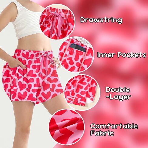 الفتيات Skorts Flowy Butterfly Shorts SPANDEX 2 في 1 مع تنورة جيب للأطفال التنس ، الرياضية ، الجري من 5 إلى 13 سنة in Kuwait