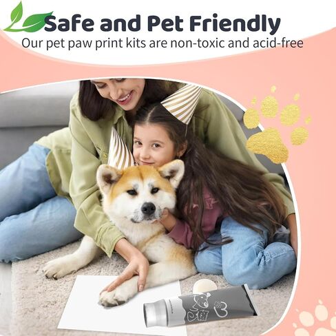 nabance 2.54 fl oz black pet paw print friendly ink paint ، dog cat paw print ink safe ، non-to-to-acid acid ، gentle for Home Christmas New New Diy kuds stamp hights mom gifts in Kuwait