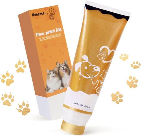 nabance 2.54 fl oz black pet paw print friendly ink paint ، dog cat paw print ink safe ، non-to-to-acid acid ، gentle for Home Christmas New New Diy kuds stamp hights mom gifts in Kuwait