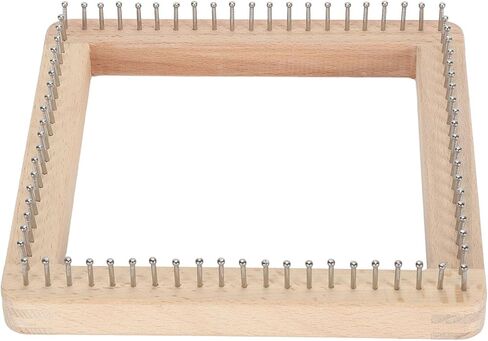 Knitting, Household Handmade Weaving, DIY Handcraft Wood Knitting Board Knitting Tool for Weaving Hat, Scarf, Blanket, Shawl for Children & Adults (30 * 30cm) in Kuwait