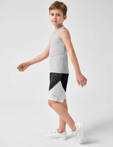 Jimonda Boys Shorts Boys Athletic Shorts Basketball Shorts Quick Dry Kids Youth Soccer Shorts with Pockets 4 Packs 7-15Years in Saudi Arabia