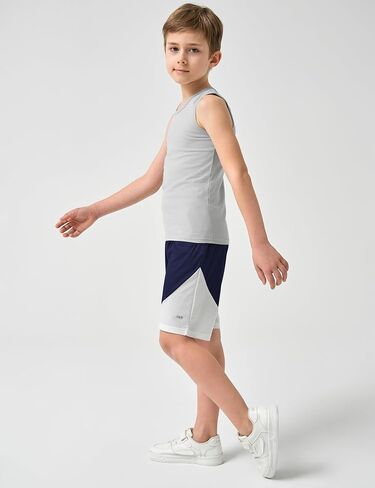 Jimonda Boys Shorts Boys Athletic Shorts Basketball Shorts Quick Dry Kids Youth Soccer Shorts with Pockets 4 Packs 7-15Years in Saudi Arabia