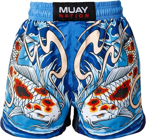 Boxing MMA Muay Thai Shorts for Kids Children Youth (3-12 Years Old) Girls Boys Trunks Grappling Training Martial Arts in Kuwait