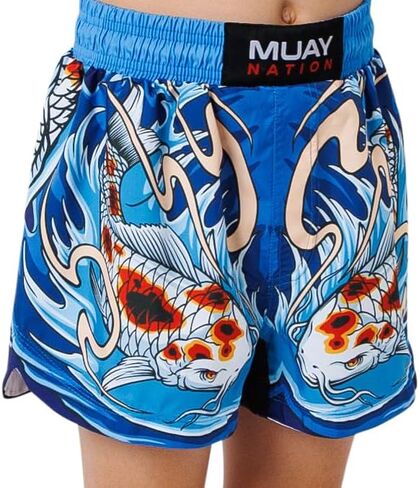 Boxing MMA Muay Thai Shorts for Kids Children Youth (3-12 Years Old) Girls Boys Trunks Grappling Training Martial Arts in Kuwait