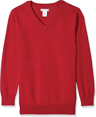 Amazon Essentials Unisex Kids and Toddlers' Uniform Cotton V-Neck Sweater in Saudi Arabia