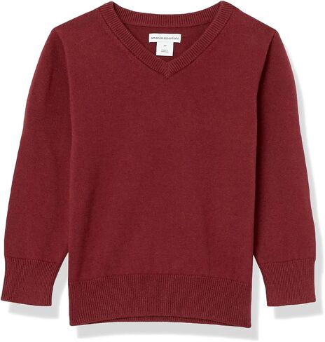 Amazon Essentials Unisex Kids and Toddlers' Uniform Cotton V-Neck Sweater in Saudi Arabia
