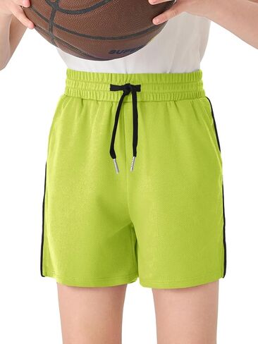 شورت أولاد Haloumoning Mesh Childs Side Side Side Slit Slit Shorts مع جيوب من 5 إلى 14 عامًا in Kuwait