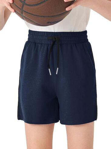 شورت أولاد Haloumoning Mesh Childs Side Side Side Slit Slit Shorts مع جيوب من 5 إلى 14 عامًا in Kuwait