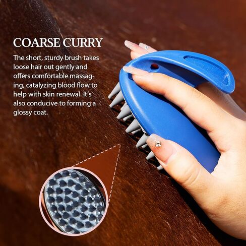 Harrison Howard Horse Grooming Kit 9-Piece Equine Care Series Horse Brush Sets with Organizer Tote Bag Pink in Kuwait