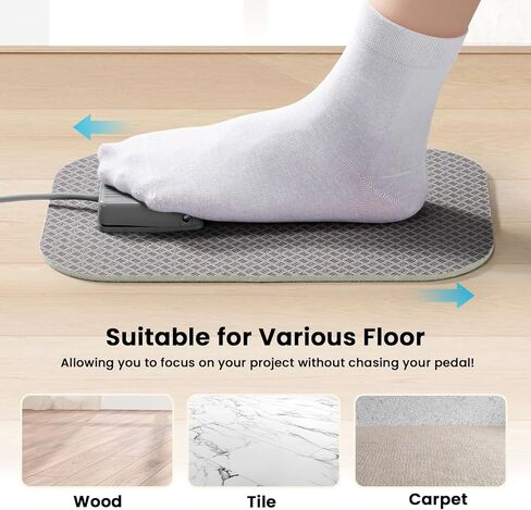 ترقية 2 أحجام حصيرة كاتبة لآلة الخياطة ، وسادة مزدوجة الجوانب غير المنزلق لدواسة قدم آلة الخياطة ، حصيرة آلة الخياطة تقلل من الاهتزاز وحركة التطريز على خياطة اللحف ، 20 "x14" و 14 "x9" - أسود in Kuwait