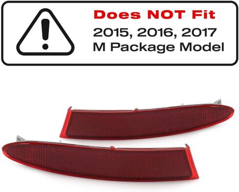 For BMW X3 2011-2017 Reflector Driver Side Rear w/M Package CAPA Certified | 2011-2014 Non-M Package | BM1184104 | 63147217315 in Saudi Arabia