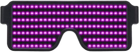 نظارات LED: تضيء النظارات الشمسية مع بطارية طويلة العمر ، نيون ، 11 أنماط in Kuwait