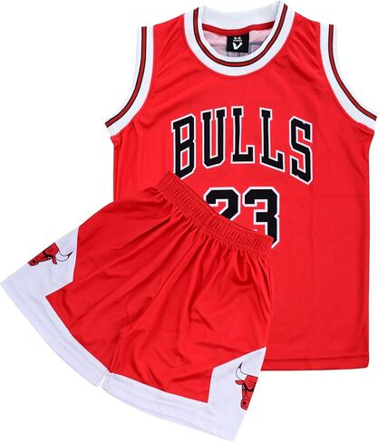 Youth Basketball Jerseys for Boys Girls Gradient Basketball Jersey Shorts for 2-14 Years Kids Training Uniform Sets in Saudi Arabia
