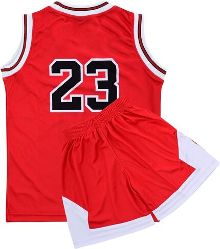 Youth Basketball Jerseys for Boys Girls Gradient Basketball Jersey Shorts for 2-14 Years Kids Training Uniform Sets in Saudi Arabia