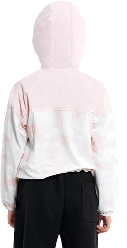 JiAmy Girl's Athletic Hoodie Zip Up Sun Protection Jacket Cooling Camo Shirt for Active Running Outdoor in Saudi Arabia