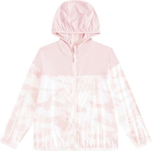 JiAmy Girl's Athletic Hoodie Zip Up Sun Protection Jacket Cooling Camo Shirt for Active Running Outdoor in Saudi Arabia