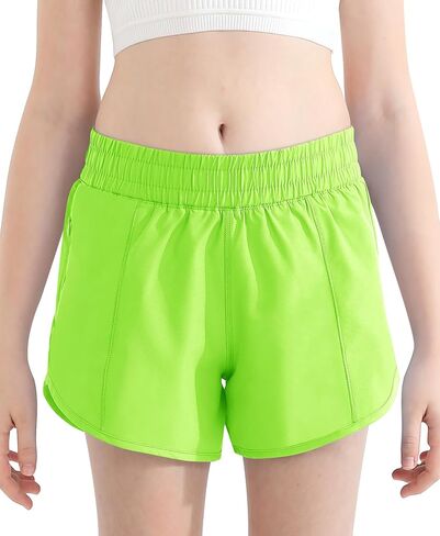 شورتات رياضية Documo Girl مع جيوب Zipper Zipper Quaret in Kuwait