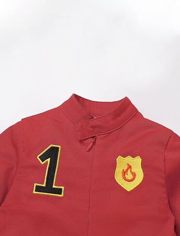 IMEKIS Baby 1st Birthday Outfit Boy Girl Long Sleeve Jumpsuit Firefighter Astronaut Halloween Cake Smash Photo Shoot in Kuwait