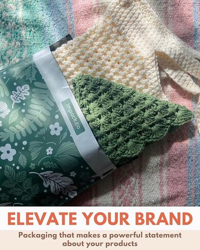 رسائل بريدية قابلة للتحلل البيولوجي من إمباك - 25 قطعة مقاس 14.5 × 19 بوصة - مظاريف شحن ذاتية الغلق ومضادة للعبث للشركات الصغيرة - حقائب بريدية مطبوعة ومقاومة للماء - مقاومة للتمزق والثقب - كاميليا بلوم in Kuwait