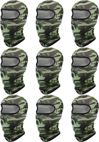 9 قطع قناع التزلج للرجال Balaclava Face Mask Mask Summer Face Mask Balaclava قناع الوجه الكامل in Kuwait