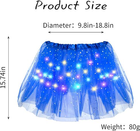 LED Tutu Skirt - Sparkly Layered Tulle Tutus for Women's Party Costume in Saudi Arabia