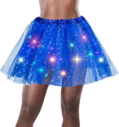 LED Tutu Skirt - Sparkly Layered Tulle Tutus for Women's Party Costume in Saudi Arabia