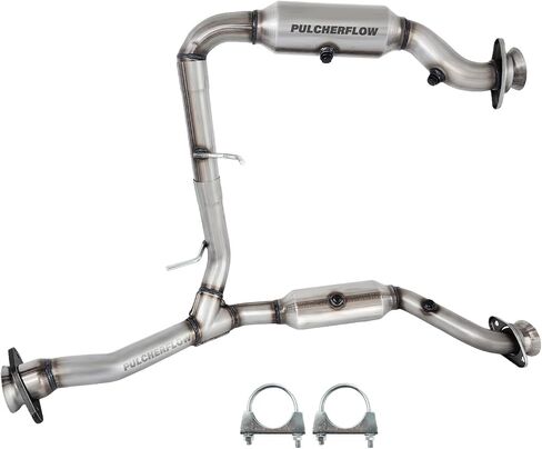 المحول الحفاز الأيسر متوافق مع 1997 1998 1999 2000 2001 2002 2003 Ford F150، 2004 Ford F150 Heritage 4.2L V6 المحول الحفاز عالي الأداء (متوافق مع وكالة حماية البيئة) in Kuwait