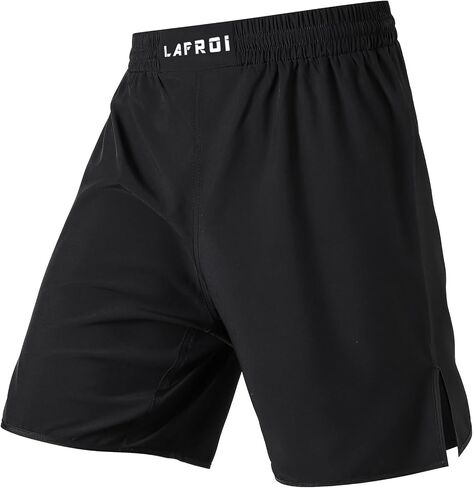 LAFROI Mens Boxing Shorts Jiu Jitsu MMA Cross Training Fighting Trunks Activewear with Drawstring-QJK06 in Saudi Arabia
