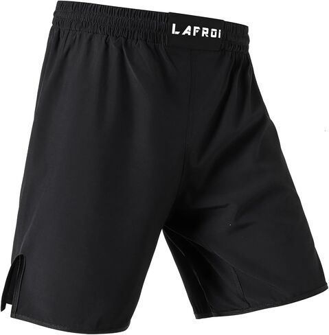 LAFROI Mens Boxing Shorts Jiu Jitsu MMA Cross Training Fighting Trunks Activewear with Drawstring-QJK06 in Saudi Arabia