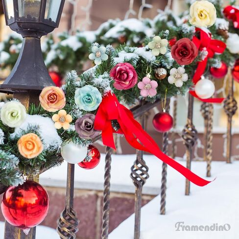 Framendino ، 150 حزمة زهور صغيرة مزيفة للحرف Multicolor Mini Silk Daisy Flower Heads Decord Home Decor in Kuwait
