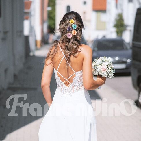 Framendino ، 150 حزمة زهور صغيرة مزيفة للحرف Multicolor Mini Silk Daisy Flower Heads Decord Home Decor in Kuwait